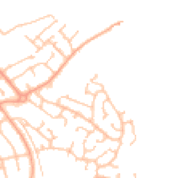 Daytime road noise heatmap for SY2 5UQ