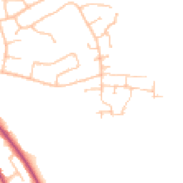 Daytime road noise heatmap for SY2 5WN