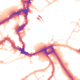 Daytime road noise heatmap for SY2 6AF