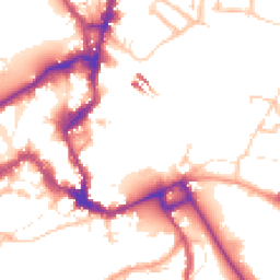 Daytime road noise heatmap for SY2 6AT