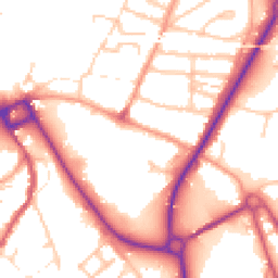 Daytime road noise heatmap for SY2 6BW