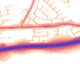 Daytime road noise heatmap for SY2 6FY