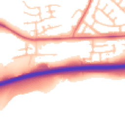 Daytime road noise heatmap for SY2 6GT