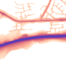 Daytime road noise heatmap for SY2 6GU