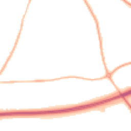 Night-time road noise heatmap for SY2 6HY