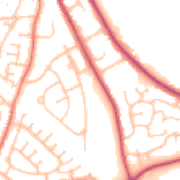 Daytime road noise heatmap for SY2 6LE