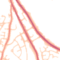 Daytime road noise heatmap for SY2 6PW