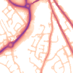 Daytime road noise heatmap for SY2 6TE