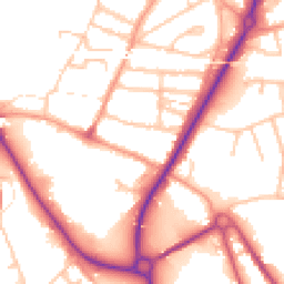 Daytime road noise heatmap for SY2 6UA