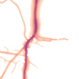 Daytime road noise heatmap for SY3 0AN