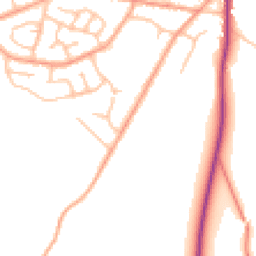 Daytime road noise heatmap for SY3 0AT