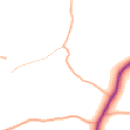Daytime road noise heatmap for SY3 0AX