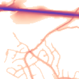 Daytime road noise heatmap for SY3 0BF