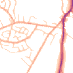 Daytime road noise heatmap for SY3 0BG
