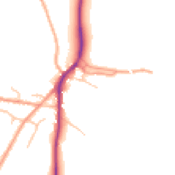 Daytime road noise heatmap for SY3 0BY