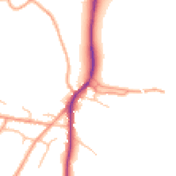 Daytime road noise heatmap for SY3 0DD