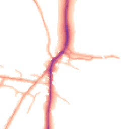 Daytime road noise heatmap for SY3 0DF
