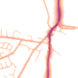 Daytime road noise heatmap for SY3 0DT