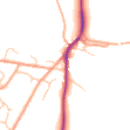 Daytime road noise heatmap for SY3 0DU