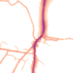 Daytime road noise heatmap for SY3 0DW
