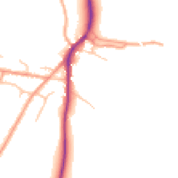 Daytime road noise heatmap for SY3 0EE