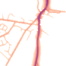 Daytime road noise heatmap for SY3 0EJ