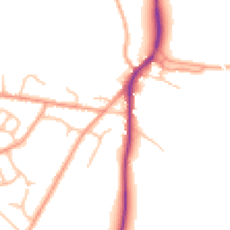 Daytime road noise heatmap for SY3 0EN