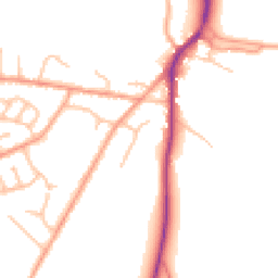 Daytime road noise heatmap for SY3 0EP