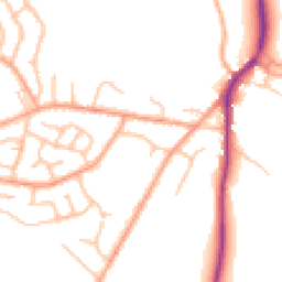Daytime road noise heatmap for SY3 0ES