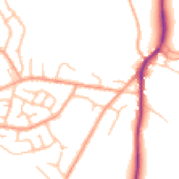 Daytime road noise heatmap for SY3 0LY