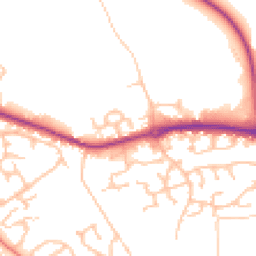 Daytime road noise heatmap for SY3 5AE