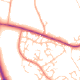 Daytime road noise heatmap for SY3 5AR