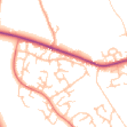 Daytime road noise heatmap for SY3 5AX