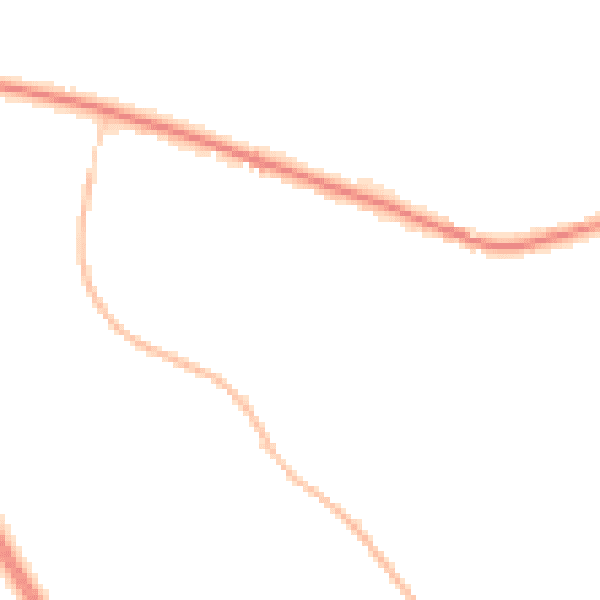 Night-time road noise heatmap for SY3 5AZ