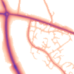 Daytime road noise heatmap for SY3 5DF