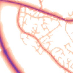 Daytime road noise heatmap for SY3 5DT