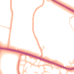 Daytime road noise heatmap for SY3 5EQ