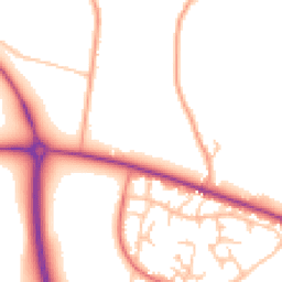 Daytime road noise heatmap for SY3 5FE