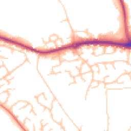 Daytime road noise heatmap for SY3 5FS