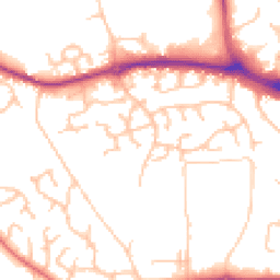Daytime road noise heatmap for SY3 5FY