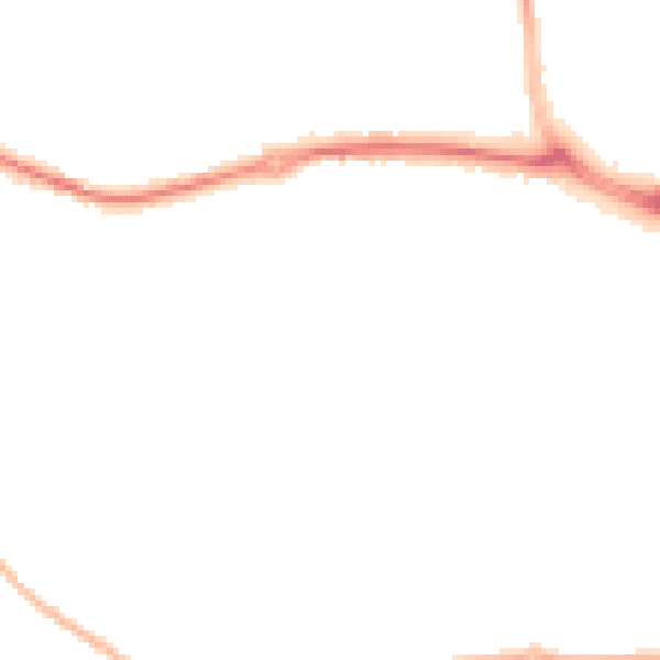 Night-time road noise heatmap for SY3 5FY