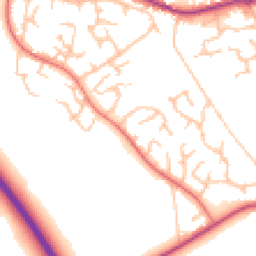 Daytime road noise heatmap for SY3 5HR