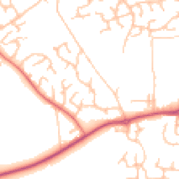 Daytime road noise heatmap for SY3 5JA