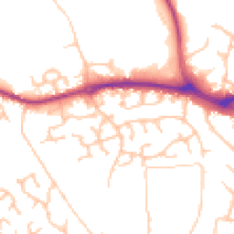 Daytime road noise heatmap for SY3 5PE