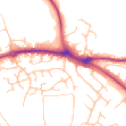 Daytime road noise heatmap for SY3 5PF