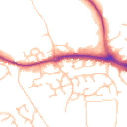 Daytime road noise heatmap for SY3 5PG