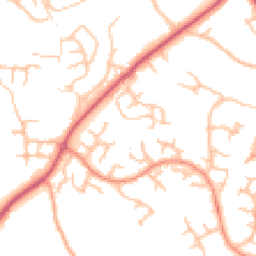 Daytime road noise heatmap for SY3 6BZ