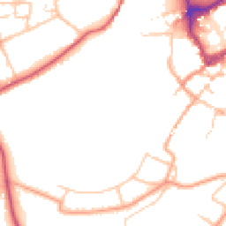 Daytime road noise heatmap for SY3 7BD