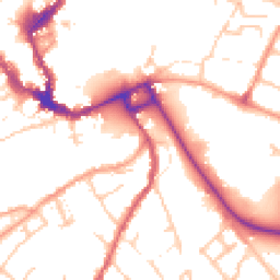 Daytime road noise heatmap for SY3 7EU