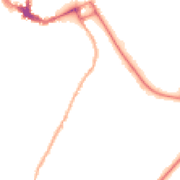 Night-time road noise heatmap for SY3 7LW